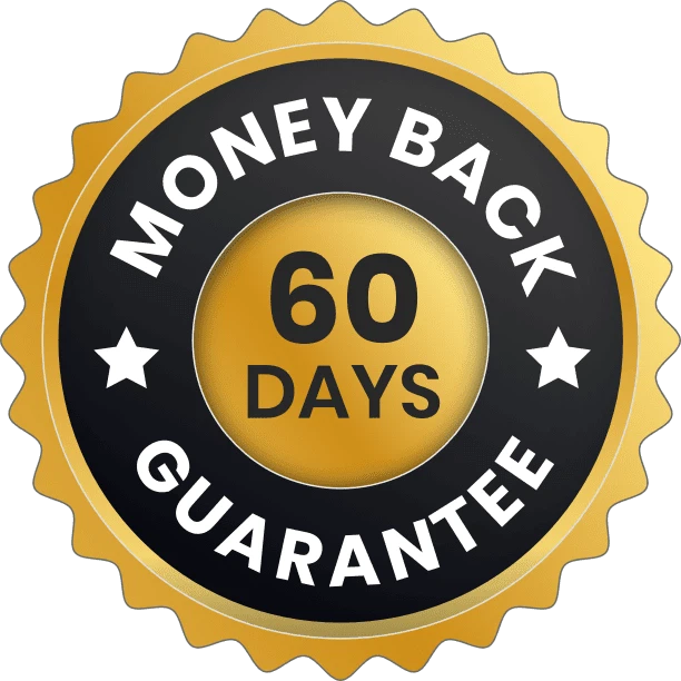 LungExpand Pro 60-Day Money Back Guarantee Badge for Customer Satisfaction